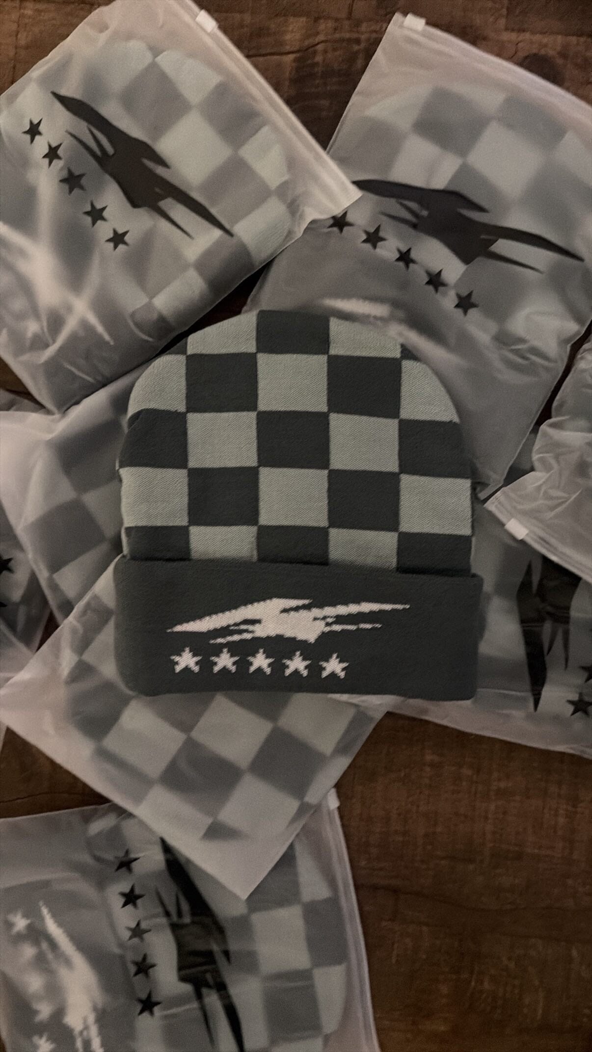 K5 Checker beanie