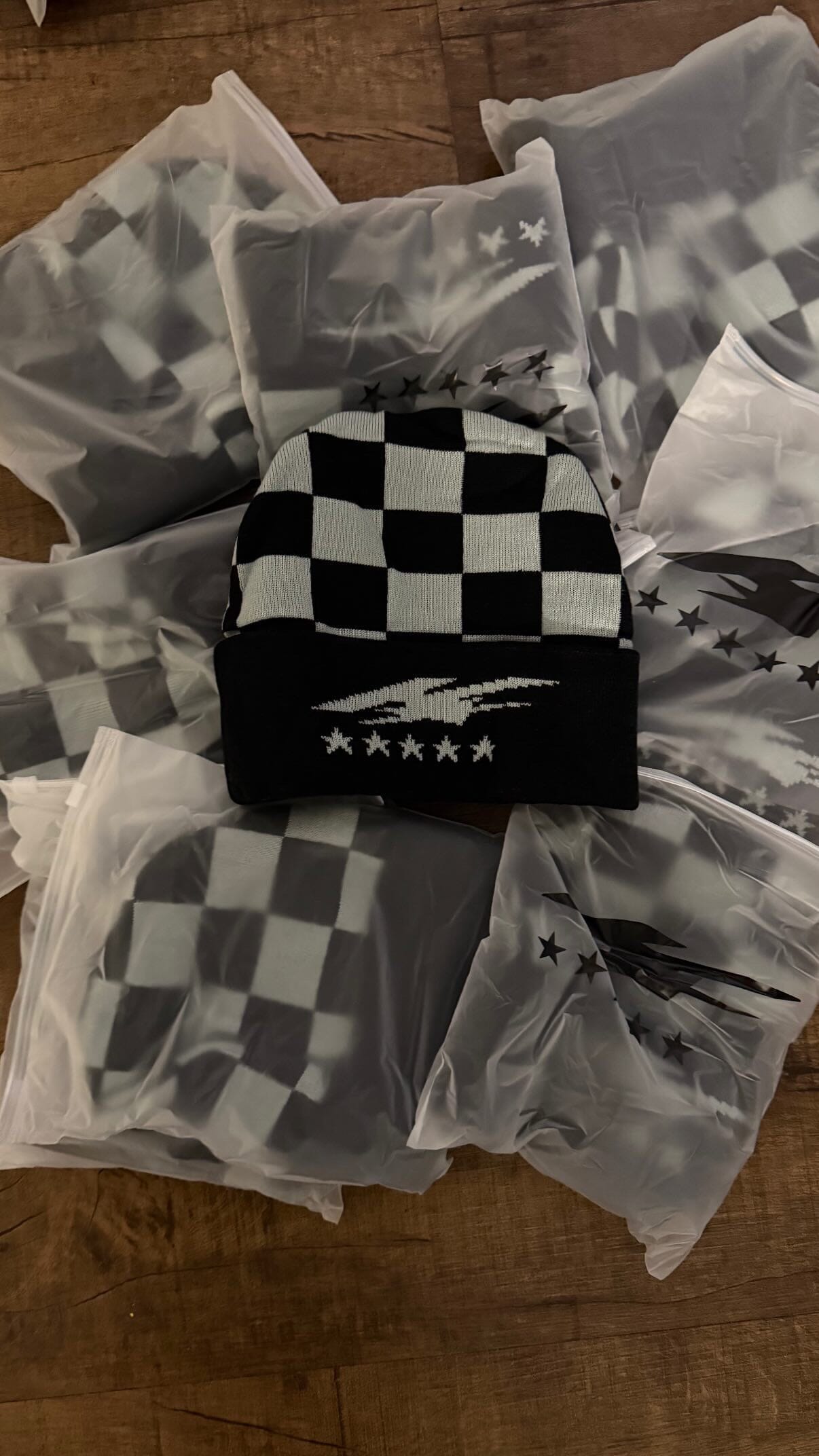 K5 Checker beanie