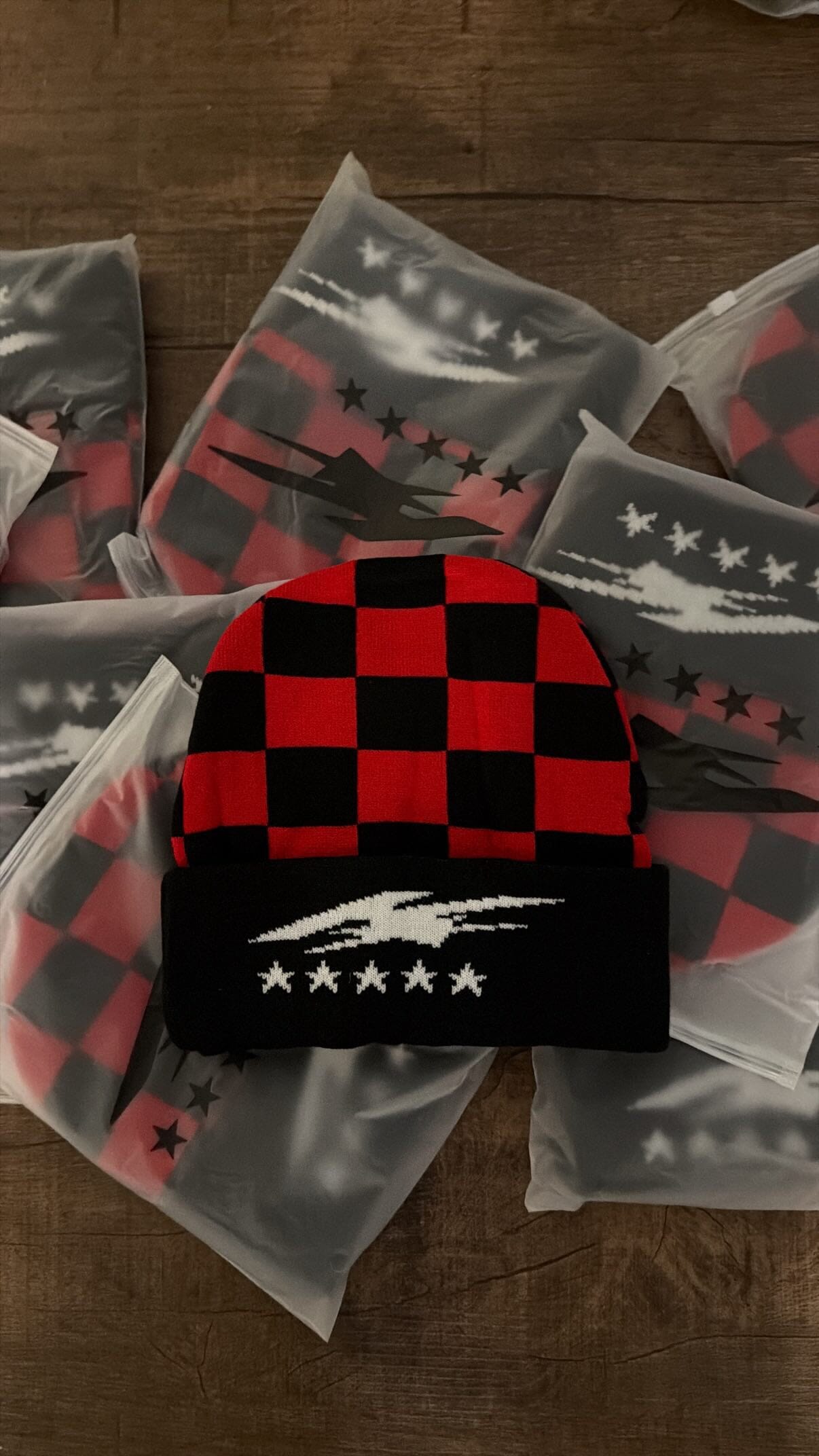 K5 Checker beanie