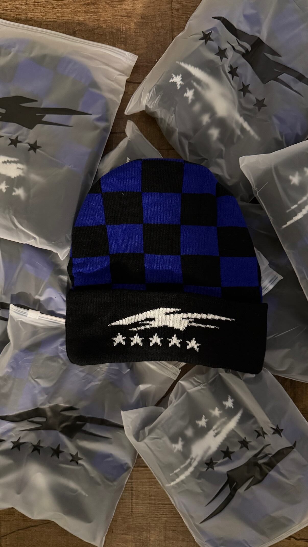 K5 Checker beanie